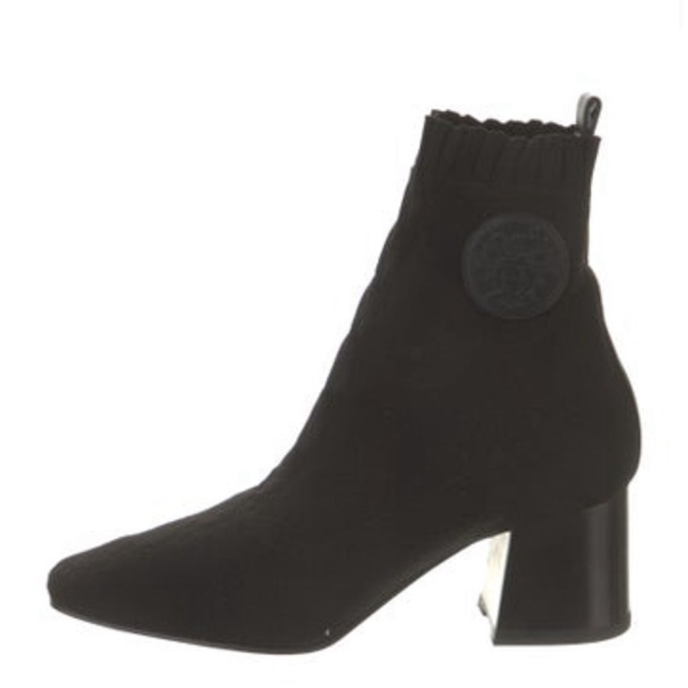 Hermes Volver 60 Leather Trim Embellishment Sock Boot